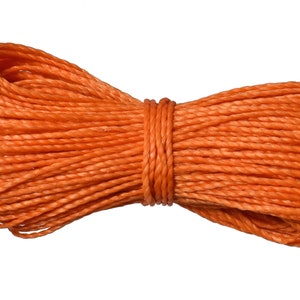 Linhasita Cordón de poliéster encerado de 0,5 mm, cordón de macramé, hilo encerado, cuerda de cuentas, cordón de cera, cuerda de anudado, hilo de macramé imagen 6