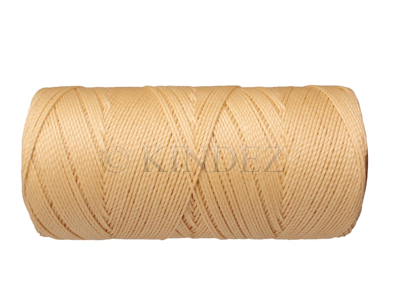 Macrame Cord Waxed Polyester Cord Light Cream Beaded Jewelry 15 meters16 yards Necklace Cord