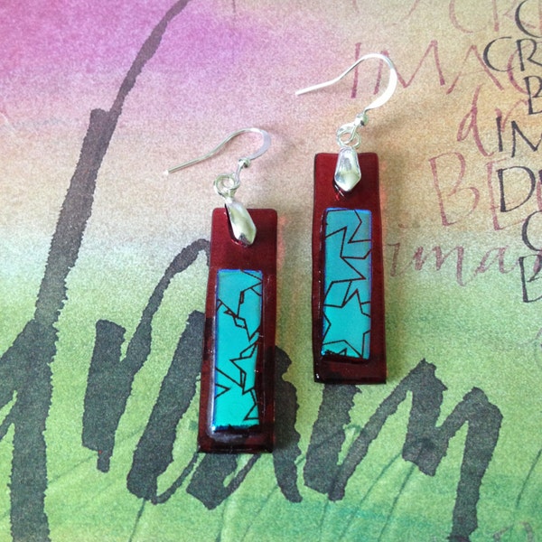 Fused Glass Earrings