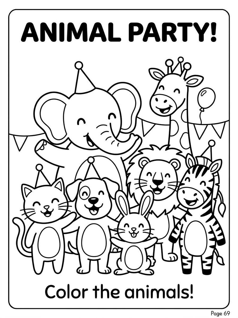 Buy Toddler ABC Coloring Book | Animal Alphabet Activity Pages (PDF ...