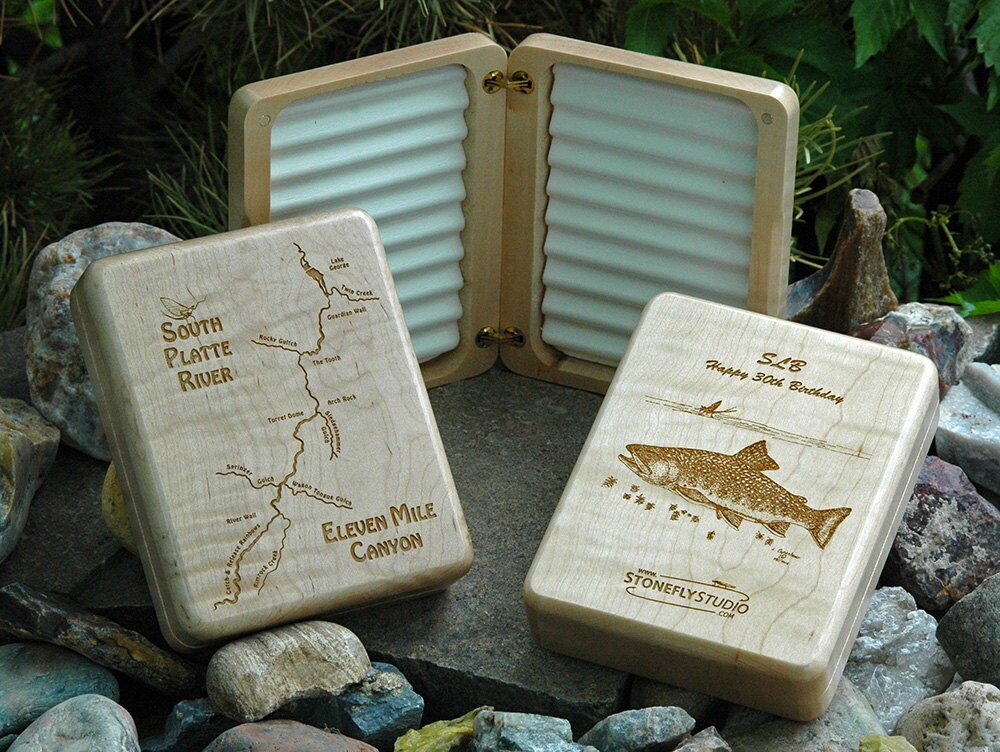PERSONALIZED GIFT DAD Fly Fishing Fly Box Custom Designed. Etsy