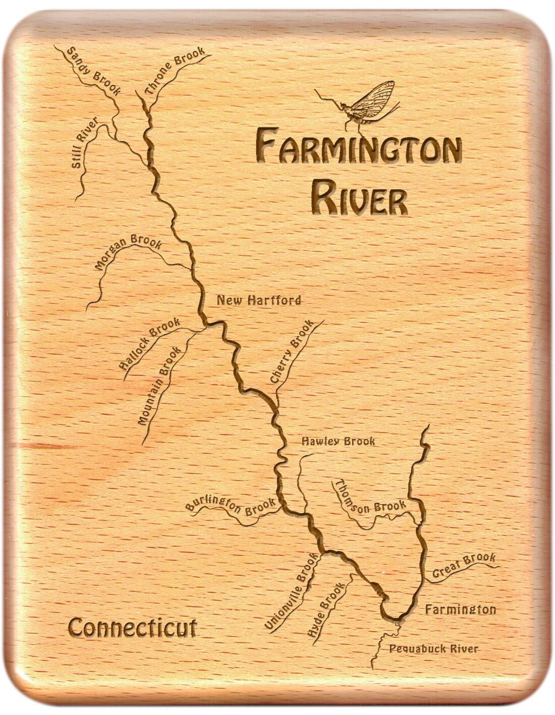 Farmington River Fishing Map Farmington River Map Fly Box Personalized Handcrafted | Etsy Farmington River Fishing Map Farmington River Map Fly Box Personalized Handcrafted | Etsy
