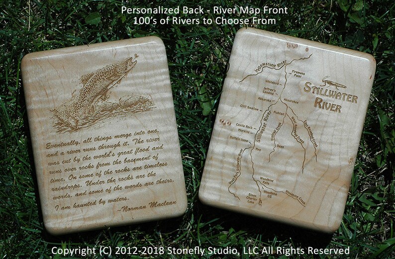 NEVERSINK RIVER MAP Fly Box Fly Fishing New York. Etsy