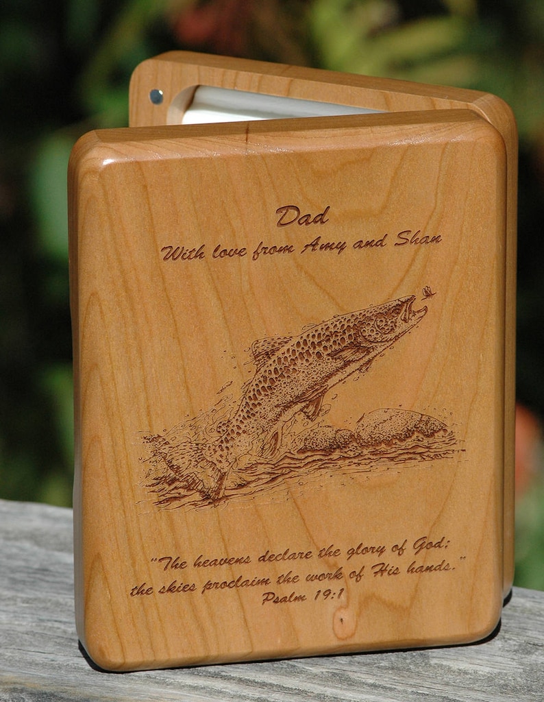 Custom FLY BOX with Artwork Personalized Laser Engraved Etsy