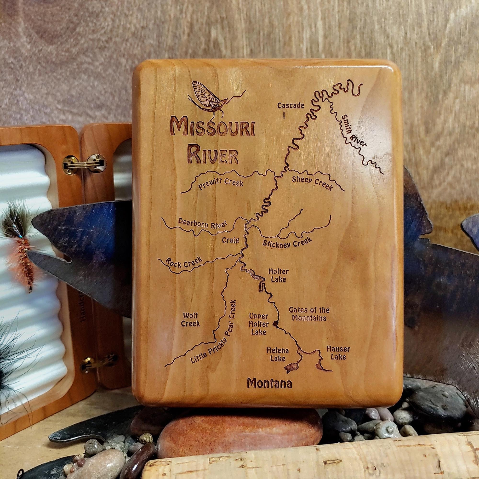 Missouri River Map Fly Box