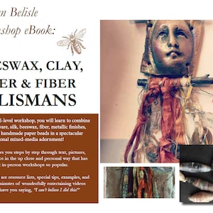 Workshop eBook: Beeswax, Clay, Paper and Fiber Talismans with videos image 1