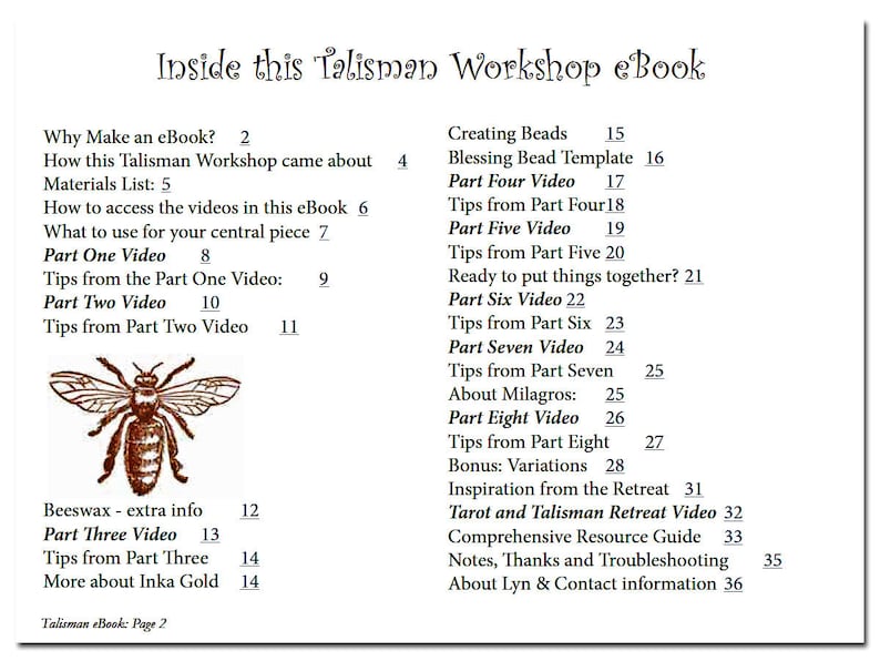 Workshop eBook: Beeswax, Clay, Paper and Fiber Talismans with videos image 5