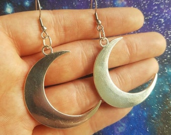 large moon earrings