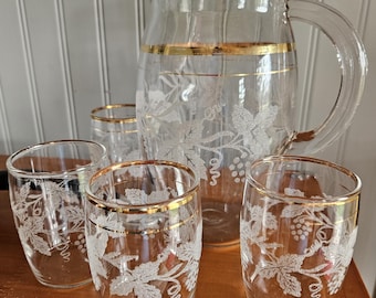 Vintage Bartlett Collins Decoration 806 Juice Set, 5 Piece