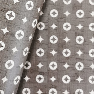 Fashion design on Rustic White Cork Fabric 68x50cm / 26.77''x19.69'' (180)