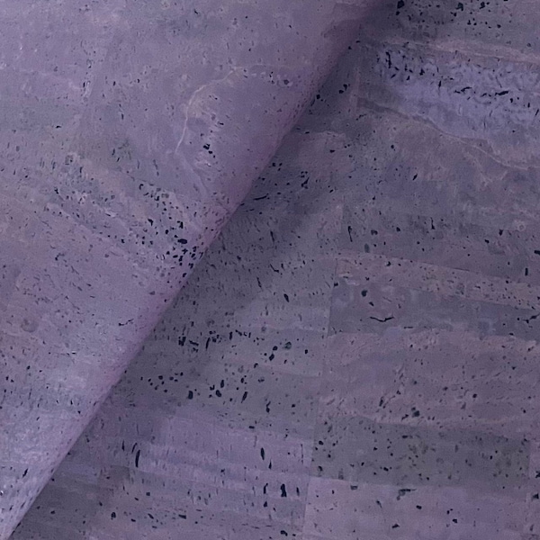 Tissu en liège portugais violet de 68 x 50 cm, feuille de tissu en liège de 26,77 x 19,69 pouces