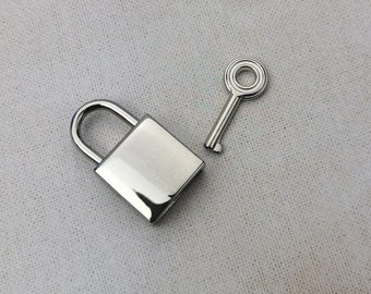 Handmade, Pewter, Flower, Padlock, Charm, Luggage Lock, Gym