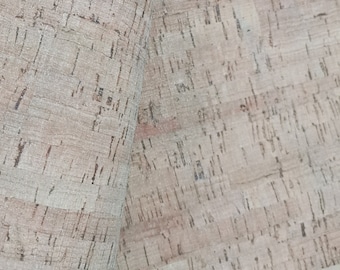 LAST PIECES - 50x68 cm - Cork Fabric with green texture pattern - Portuguese cork leather fabric