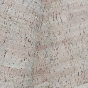 LAST PIECES - 50x68 cm - Cork Fabric with green texture pattern - Portuguese cork leather fabric