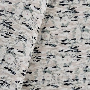 Portuguese cork fabric sheet, Camouflage Pattern on White Rustic Cork 68x50cm / 26.77&#39;&#39;x19.69&#39;&#39; (329)