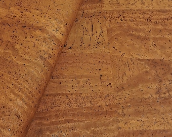 Cork Fabric, Portuguese cork fabric cinnamon 68x50cm / 26.77''x19.69''
