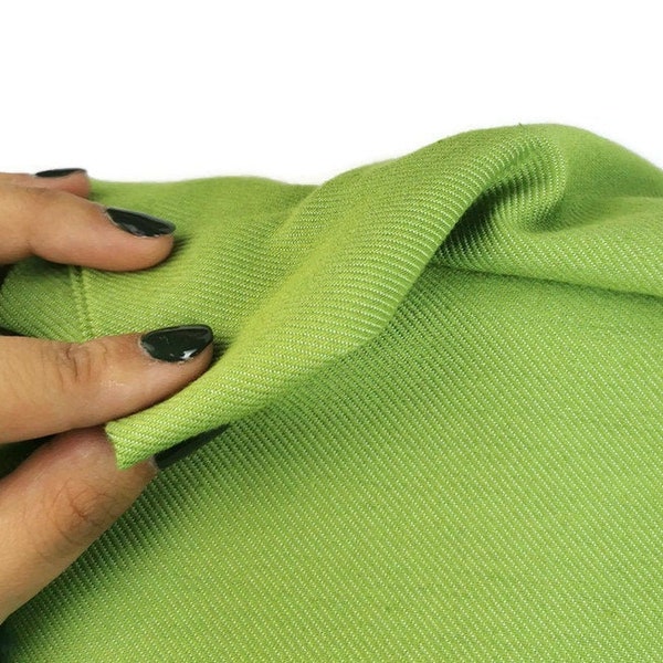 Tissu denim vert par mètre, tissu jean en coton, tissu jean,