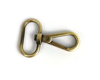4pcs big bronze tone jewelry clasp 1.5/" brass tone swivel lobster clasp
