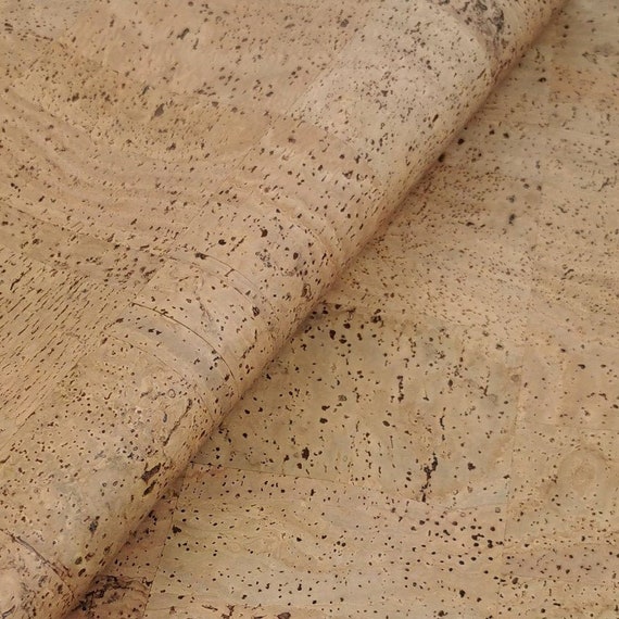 Cork sheet, Portuguese cork fabric Tabac 68x50cm / 26.77''x19.69''