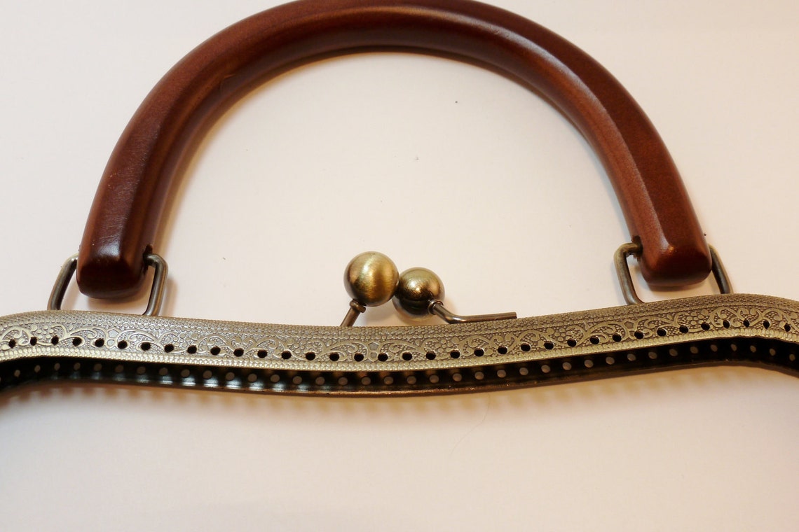 26cm Purse Frame Wood Handle Purse Frame 10 1/4 Inch 26cm Etsy