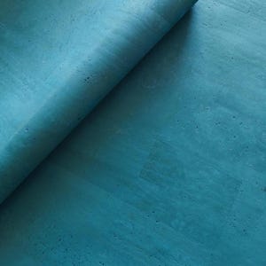 Teal Portuguese Cork Fabric Sheet (68x50cm)