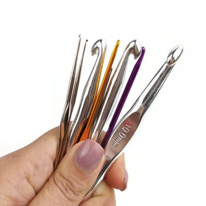 Metal Crochet Hooks, Aluminum Crochet Needles, Purchase Individual Crochet Hooks, Crochet Needle Set