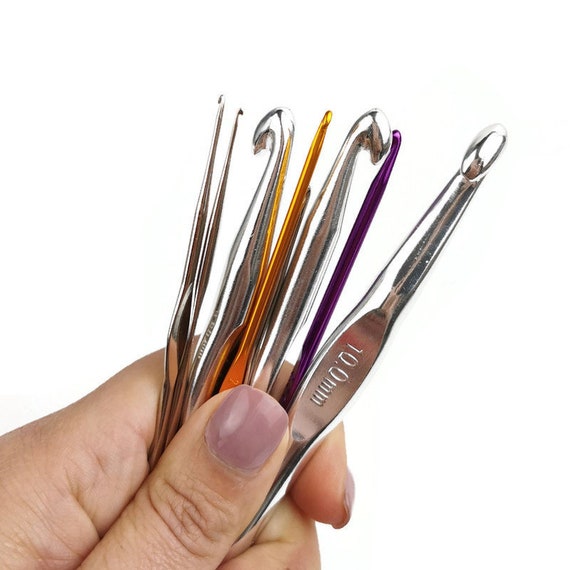 Metal Crochet Hooks, Aluminum Crochet Needles, Purchase Individual Crochet Hooks, Crochet Needle Set