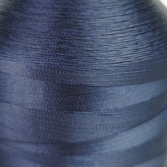 6000 meters of Cork Sewing Thread - Lubricated polyester thread, polyester  floss Black