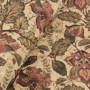 Portuguese cork fabric, Printed pattern 68x50cm / 26.77''x19.69'', (16)