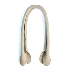 White Cork Fabric Handbag Handles 55cm: Bag Making Supplies