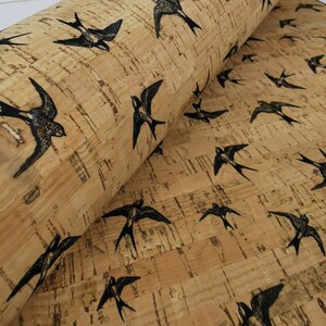 100x140cm Cork leather, green product, Portuguese cork fabric, Printed pattern (13)