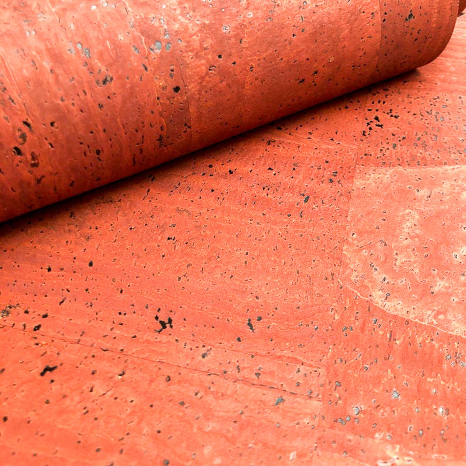 Cork Leather Portuguese Cork Fabric Brick Color 68x50cm / Etsy