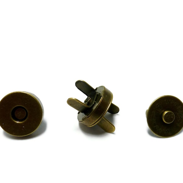 14mm anti brass Magnetic Snaps Per Bag of 20 Sets Magnetic Fastener - MS07