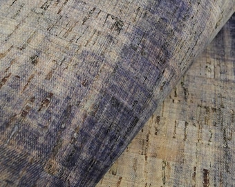 68x50cm Portuguese cork fabric, Washed jeans cork leather / 26.77''x19.69'', (257)