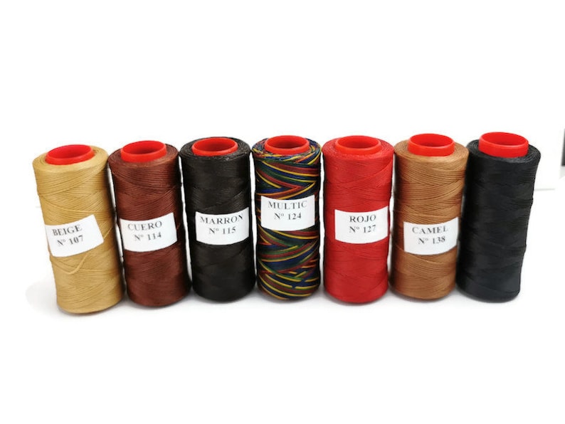 Brown - Hand Sewing Thread Flat Wax Thread for Hand Sewing Leather ...
