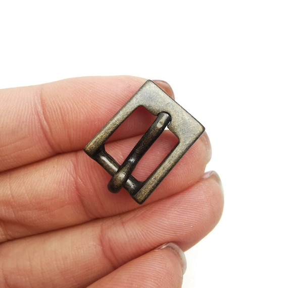 Fibbia Per Cintura Rettangolare Vintage In Metallo - Fibbia Da Uomo In Lega Zinco 7,8x4,9cm Stile Celtico - Foto 6