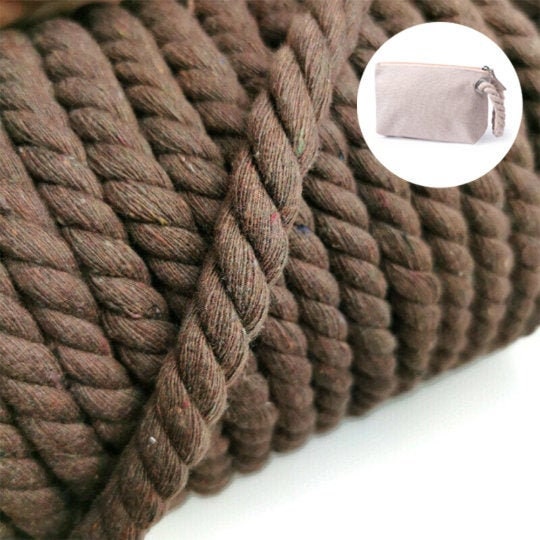 14mm Cotton Rope 10m Natural Cotton Rope 3 Strand Twisted Soft Rope, Craft  Rope MB CORDAS 