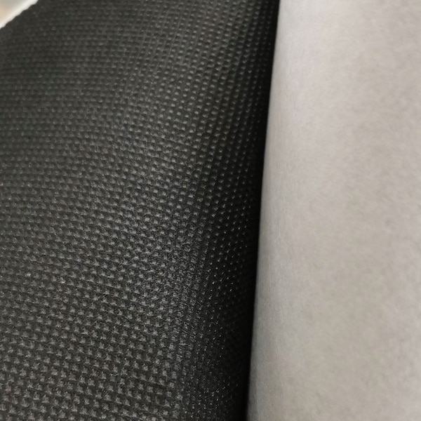 Matériau de revêtement autocollant, tissu de revêtement intérieur noir, couleur 0,5 x 1,5 m, revêtement par mètre