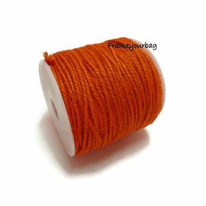 Diy Natural Hemp Rope,Flax Rope,Jute Cord,Hemp Cord,Hemp Twine,kraft string,Hang tag string 100m Orange