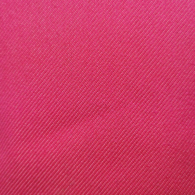 Pink Denim Fabric by the Yard Jeans Cotton Fabric Jeans Etsy
