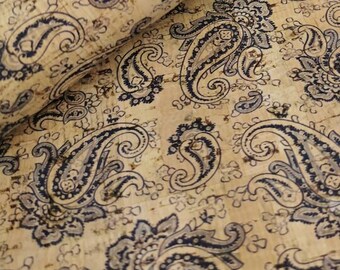 100x140cm Cork leather, green product, Portuguese cork fabric, Printed pattern (30)