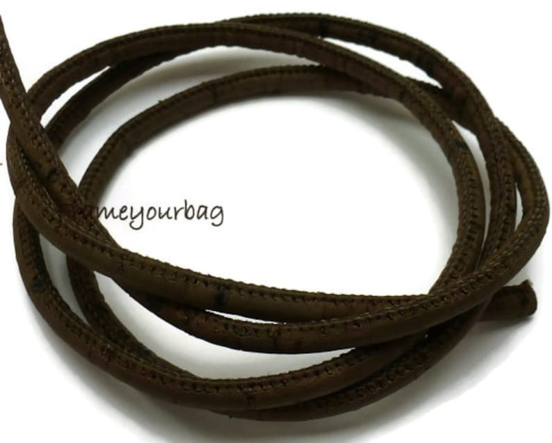 1 meter 39 in European product 5 mm Genuine Cork Cord Brown