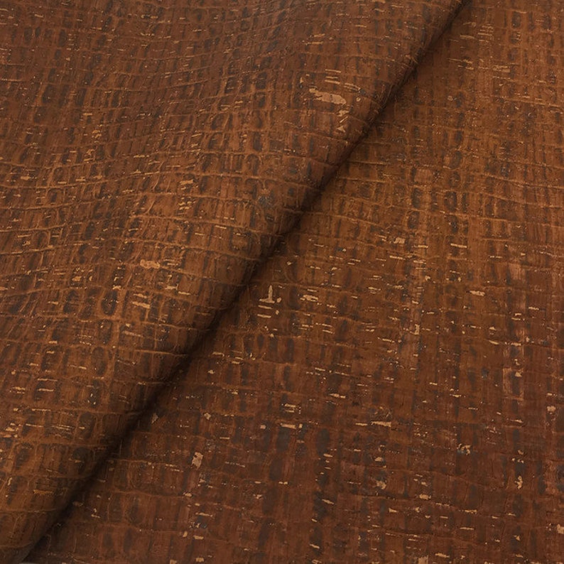 crocodile pattern 27.50x20 Aligator cork fabric Cork Leather