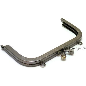 Marco para bolso de mano de color bronce de lujo de 14 cm x 7,5 (5,51 pulgadas x 2,95 pulgadas) con presillas F14/179