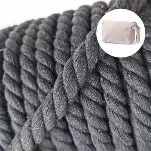 1meter of cotton rope, made from high-quality cotton yarn, thick rope, thick macrame rope