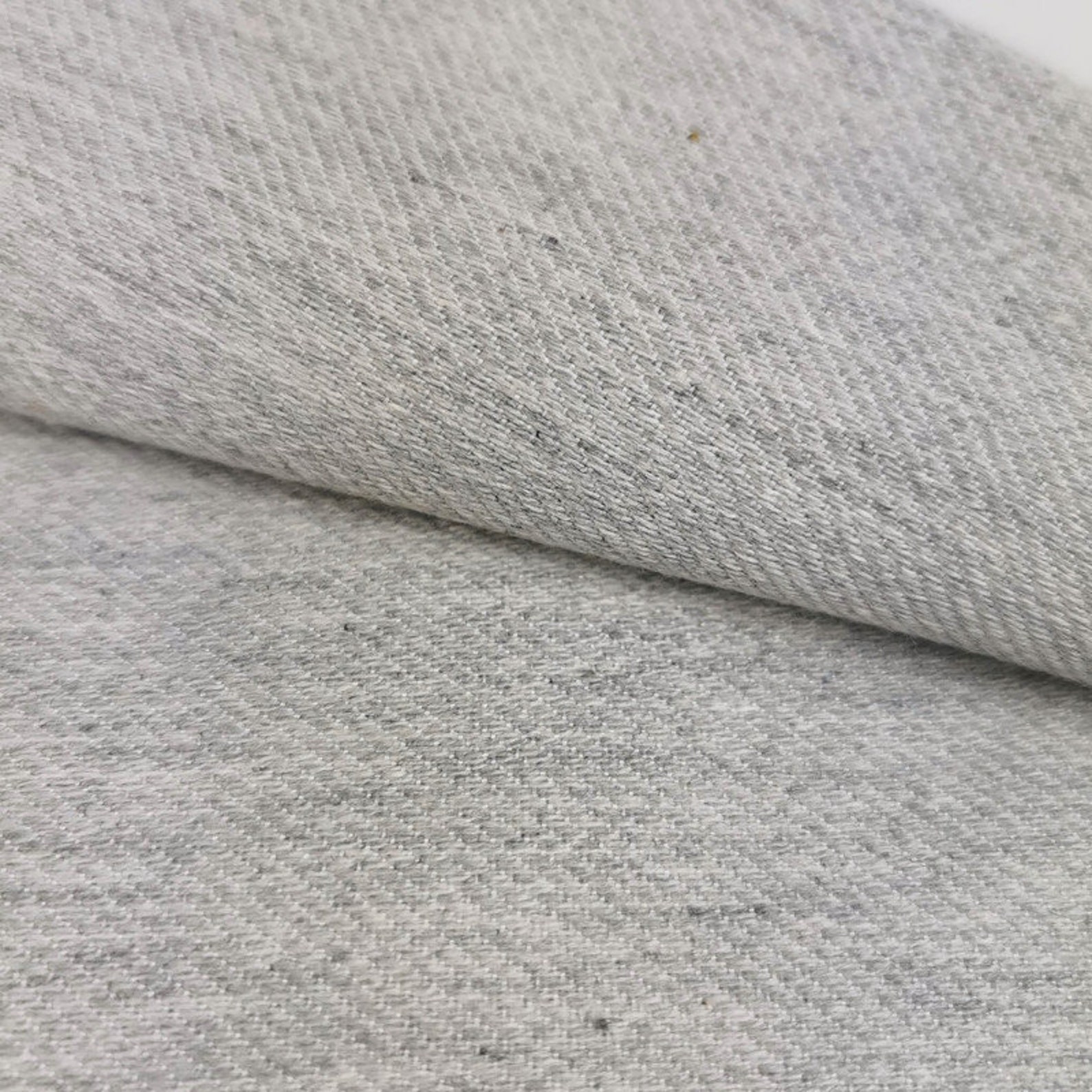 Gray Denim Fabric by the Yard Jeans Cotton Fabric Jeans - Etsy