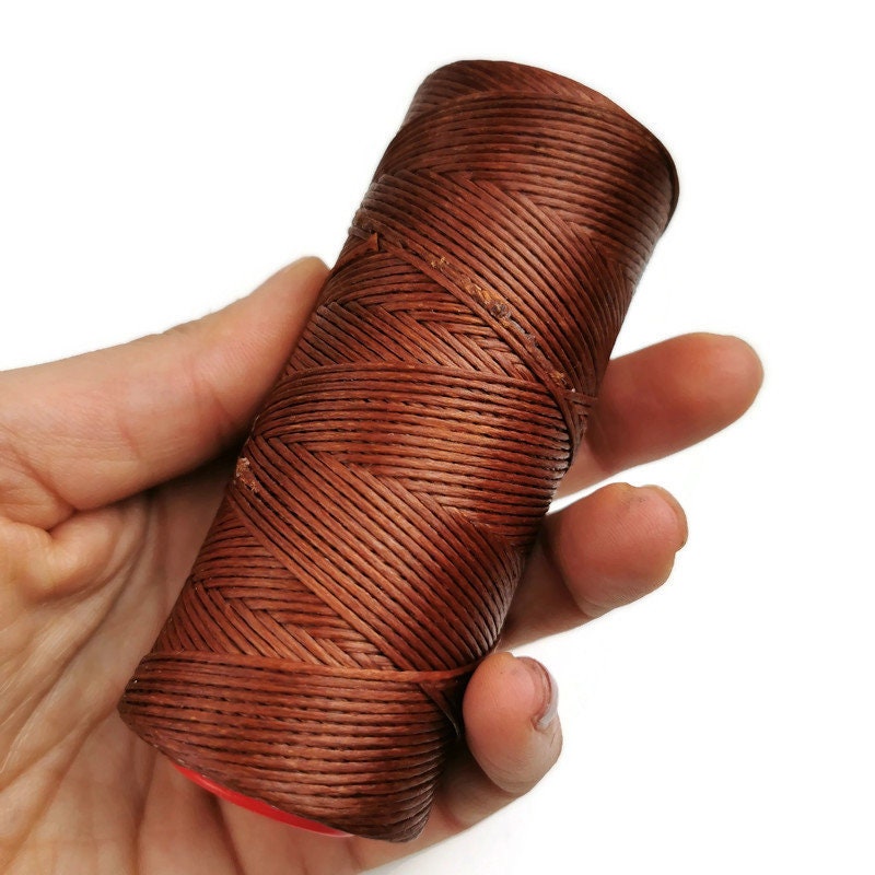 Leather Thread, 3m of Thread, 3mm Thread, Brown Thread, Brown Cord