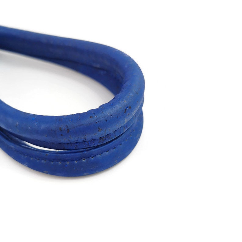 1 Pair of Royal Blue Cork Fabric Rolled Handbag Handles 55cm Etsy