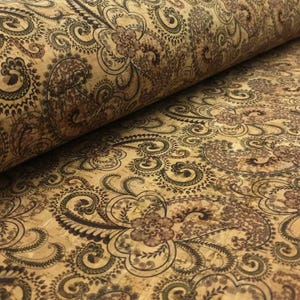 100x140cm Cork leather, green product, Portuguese cork fabric, Printed pattern (32)
