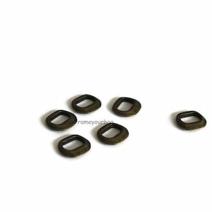 12- Spacers  Antique Brass -Finding for leather ( ZK588)